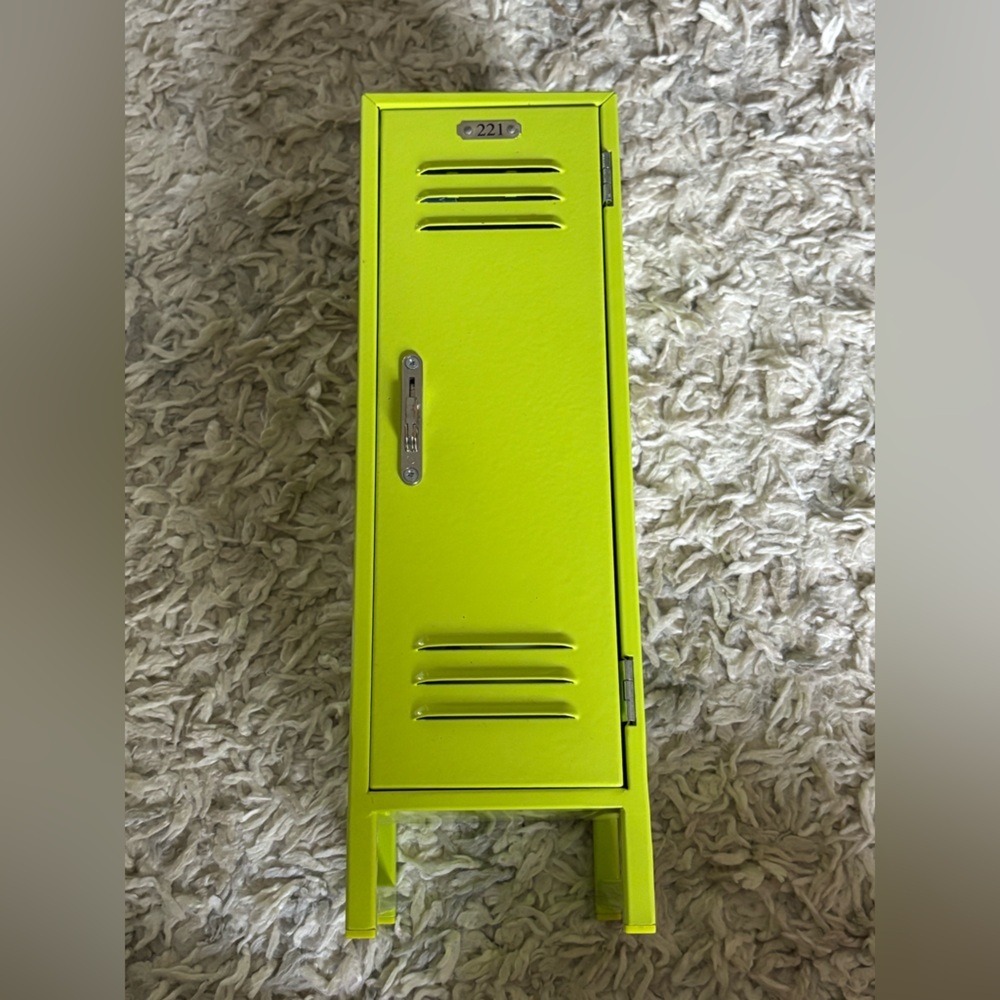 American Girl Doll Locker Bright Green 13” tall
